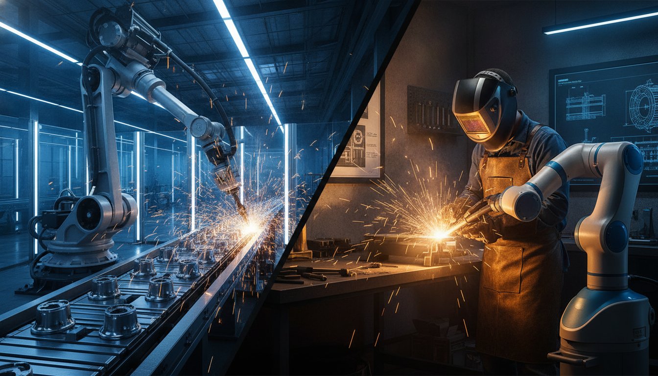 Cobot vs Industrial Robot Welding: Which is Right for Your Workshop?