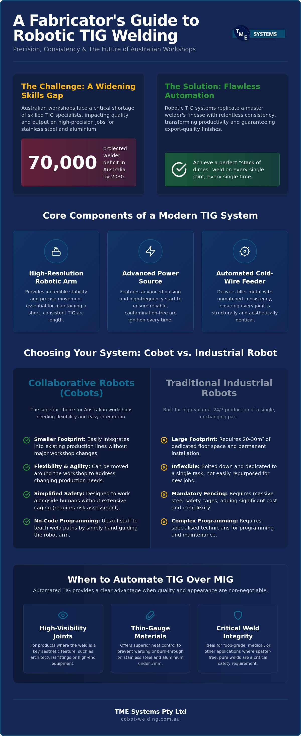 Robotic TIG Welding Systems: The Australian Fabricator’s Guide to Precision Automation (2026) infographic